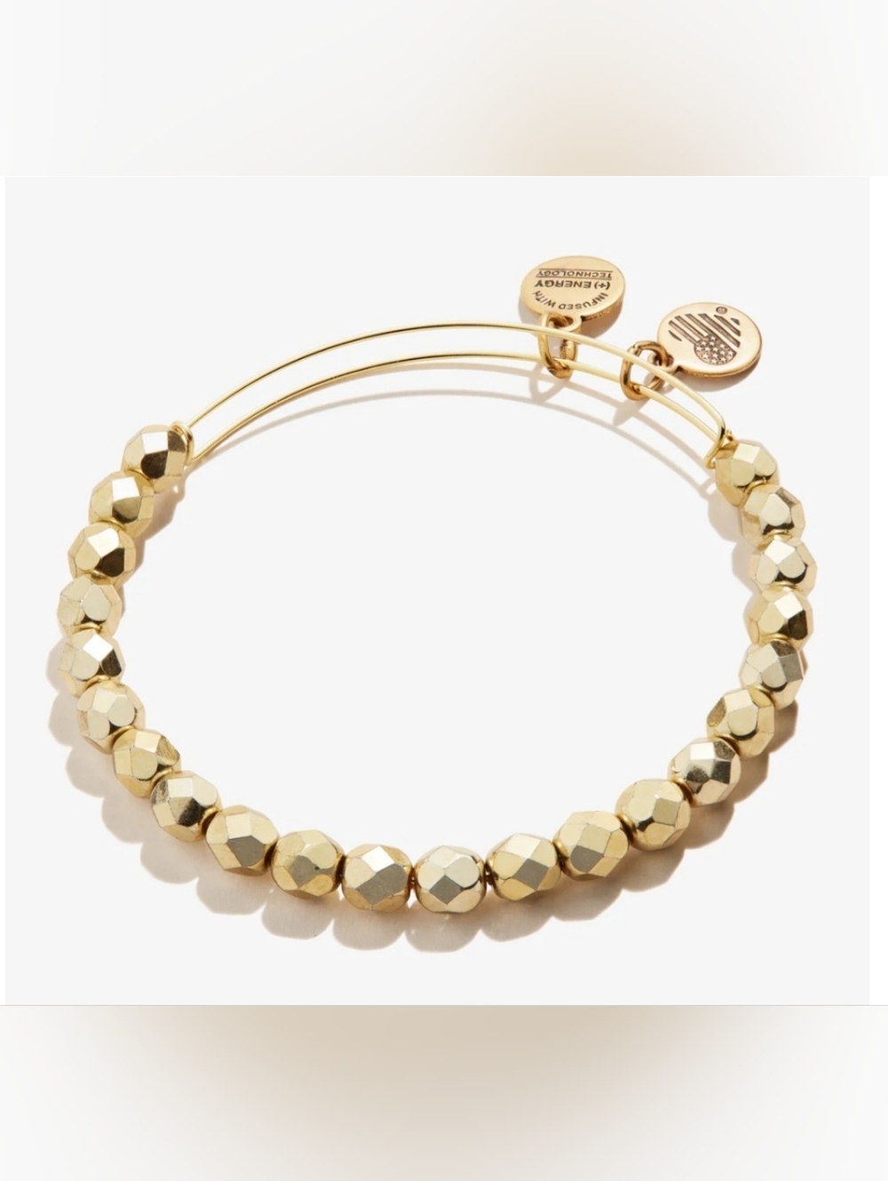 Alex And Ani Gold Beaded Expandable Bracelet